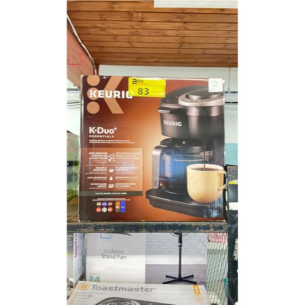 KEURIG K-DUO ESSENTIALS SINGLE SERVE & CARAFE COFFEE MAKER