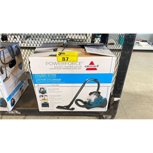 BISSELL POWERFORCE BAGLESS CANISTER VACUUM