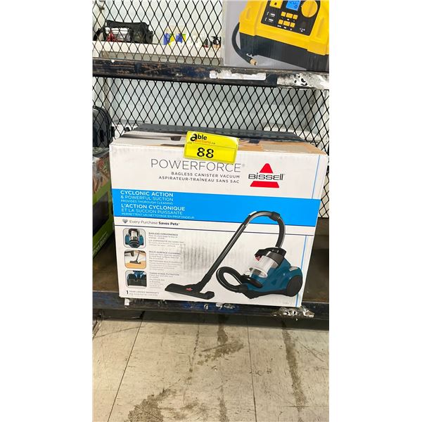 BISSELL POWERFORCE BAGLESS CANISTER VACUUM