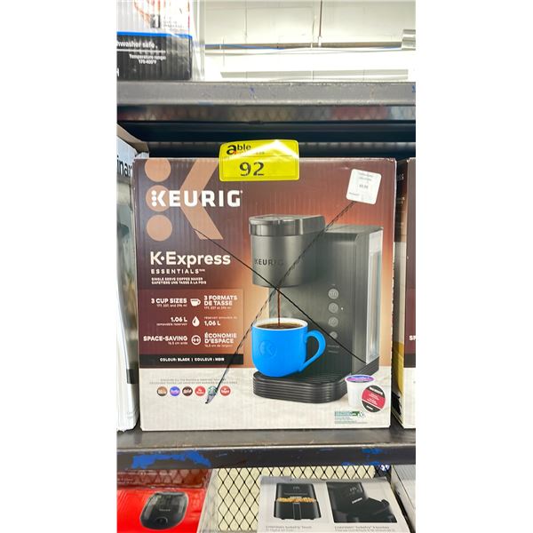 KEURIG K-EXPRESS ESSENTIALS SINGLE SERVE COFFEE MAKER