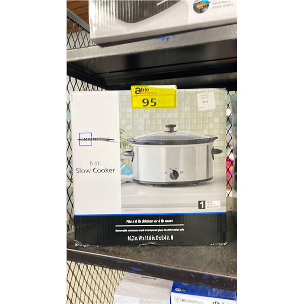 MAINSTAYS 6 QT. SLOW COOKER