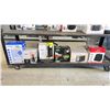 Image 1 : SHELF OF ASSORTED ITEMS INCLUDING; WESTINGHOUSE TOP FILL COOL MIST ULTRASONIC COLOR CHANGING