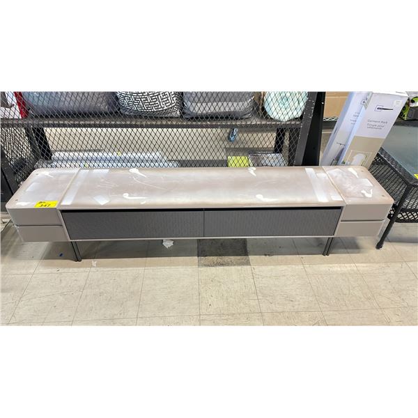 ENTERTAINMENT STAND APPROX 79" X 15.5" X 16.5" *MISSING TOP*
