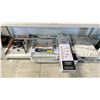 Image 1 : SHELF OF ASSORTED ITEMS INCLUDING; HONEYWELL TURBO FORCE POWER+ FAN, FOLDING DRYING RACK, OVER THE