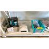 Image 2 : SHELF OF ASSORTED ITEMS INCLUDING; DOUBLE SIDED TAPE, NAIL POLISH CURER, BIT ORGANIZER & MORE