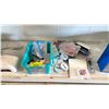 Image 3 : SHELF OF ASSORTED ITEMS INCLUDING; DOUBLE SIDED TAPE, NAIL POLISH CURER, BIT ORGANIZER & MORE