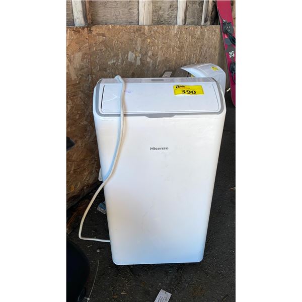HISENSE 12000 BTU PORTABLE AIR CONDITIONER (UNKNOWN WORKING CONDITION, MAY BE MISSING PIECES)