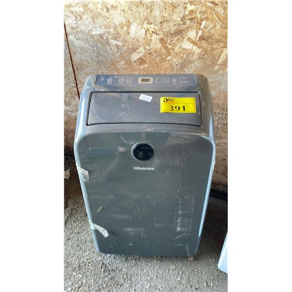 HISENSE 10000 BTU PORTABLE AIR CONDITIONER (UNKNOWN WORKING CONDITION, MAY BE MISSING PARTS &