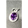 Image 2 : 4.55CT AMETHYST PENDANT LISTED RETAIL $2600