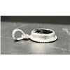 Image 3 : 6.18CT SAPPHIRE SILVER PENDANT LISTED RETAIL $550
