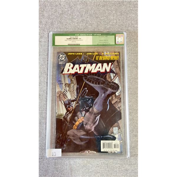 CGC QUALIFIED 9.8 DC BATMAN #608 COMIC BOOK WITH COA