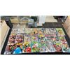 Image 1 : BOX OF ASSORTED COMIC BOOKS INCLUDING; JUSTICE LEAGUE OF AMERICA, WONDER WOMAN, HAWKMAN, WORLD'S