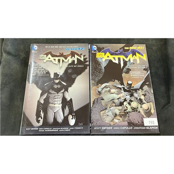 DC THE NEW 52 BATMAN VOLUME 1 THE COURT OF OWLS & VOLUME 2 THE CITY OF OWLS COMIC BOOKS