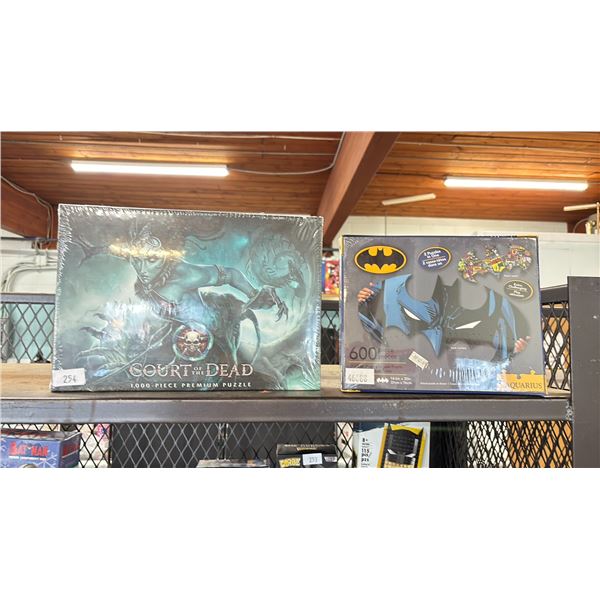 SEALED COURT OF THE DEAD 1000-PC PUZZLE & SEALED BATMAN AQUARIUS 600-PC PUZZLE