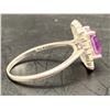 Image 5 : AMETHYST SILVER 925 SILVER RING 1.60CT EMERALD CUT RETAIL REPLACEMENT VALUE $4000 SIZE 9