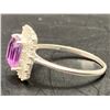 Image 6 : AMETHYST SILVER 925 SILVER RING 1.60CT EMERALD CUT RETAIL REPLACEMENT VALUE $4000 SIZE 9
