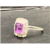Image 7 : AMETHYST SILVER 925 SILVER RING 1.60CT EMERALD CUT RETAIL REPLACEMENT VALUE $4000 SIZE 9