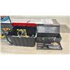 Image 1 : TOOLBOX & BIN OF ASSORTED TOOLS