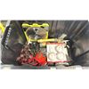 Image 2 : TOOLBOX & BIN OF ASSORTED TOOLS