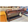 Image 1 : MICHAEL AMINI CASUAL IMPRESSIONS 2 SOFT CLOSE DRAWER HALL TABLE WITH LOWER INLAID GLASS