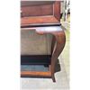 Image 2 : MICHAEL AMINI CASUAL IMPRESSIONS 2 SOFT CLOSE DRAWER HALL TABLE WITH LOWER INLAID GLASS