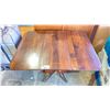Image 2 : SINGLE DRAWER CLAW FOOT FOLD OUT TABLE 46.5" X 36" X 30"