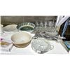 Image 2 : SHELF OF ASSORTED DINNERWARE, GLASSWARE & MORE