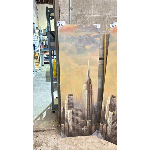 SKYSCRAPER CANVAS WALL ART 20" X 60"