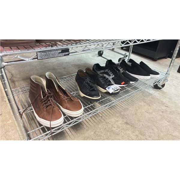 SHELF OF ASSORTED SHOES