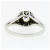 Image 6 : Antique Art Deco 14k Gold 0.36 ctw European Diamond Solitaire Open Filigree Ring
