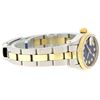 Image 6 : Rolex Ladies Quickset Two Tone Blue Vignette Diamond Oyster Band Datejust Wristw
