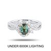 Image 1 : 0.67 ctw Alexandrite and 0.51 ctw Diamond Platinum Ring (GIA CERTIFIED)