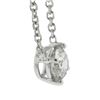 Image 5 : New 14K Gold .47 ctw Round Brilliant Diamond Solitaire Pendant w/ Adjustable Cha