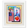 Image 1 : 2 Liberties, Flag and Heart by Peter Max