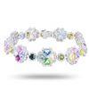 Image 1 : 21.05 ctw UNHEATED MultiColor Sapphire and 3.49 ctw Diamond Platinum Bracelet (G