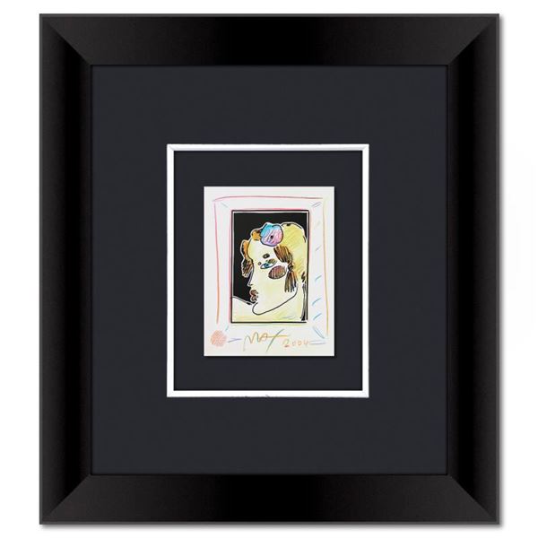 Lady with Profile and Flowers II by Peter Max