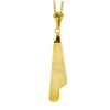 Image 6 : Vintage 14K Gold 24" Star Of David Chai Textured Scroll Dangle Pendant Necklace