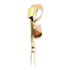 Image 5 : Retro Vintage 14K Pink & Green Gold Polished Finish Fancy Bow Ribbon Pin Brooch