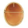 Image 3 : Vintage 14k Gold Large Detailed Oval Carved Shell Cameo Brooch Pin Pendant