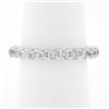 Image 1 : Classic 14k White Gold 1.60 ctw Shared Prong Set Round Diamond Eternity Band Rin