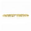 Image 3 : 6.5" 14k Yellow Gold 2.30 ctw Prong Set Diamond Covered Polished Link Bracelet