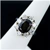 Image 2 : 5.17 ctw Alexandrite and 2.09 ctw Diamond Platinum Ring (GIA CERTIFIED)