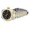 Image 4 : Rolex Ladies 18K Two Tone Gold And Steel Black Index 18K Yellow Gold Fluted Beze
