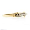 Image 4 : Vintage Victorian Revival 14K Gold Pearl Diamond Enamel Hinged Bangle Bracelet