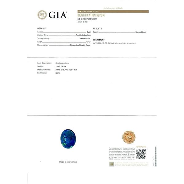 18K TT Gold 23.38 ctw GIA Cabochon Opal Diamond Sapphire Emerald Spray Pendant