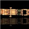 Image 3 : 12.97 ctw Multi-Color Sapphire and 1.08 ctw Diamond 14K Yellow Gold Bracelet