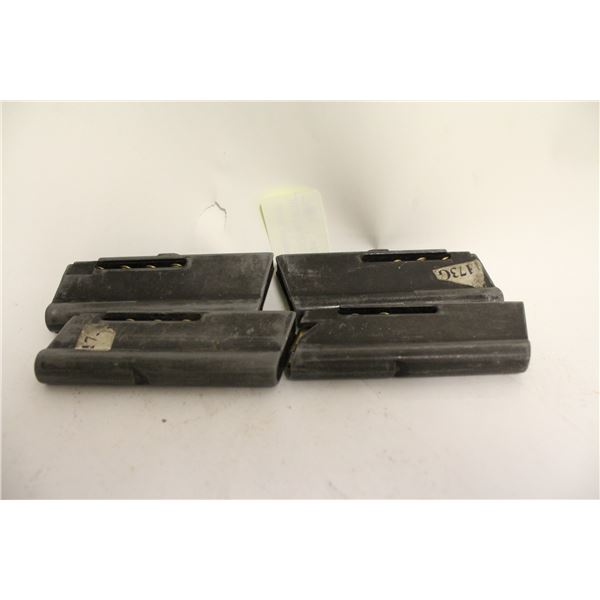 LOT OF 4 X 22LR MAGAZINES WITH 6-8 ROUNDS PER