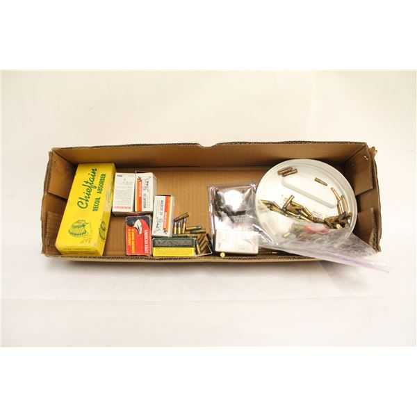 LOT OF VARIOUS .22 RIMFIRE CARTRIDGES AND MORE