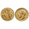 Image 1 : 1919-C Gold Sovereign PCGS Choice Mint State-63  Attractive and lustrous issue.