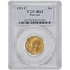 Image 2 : 1919-C Gold Sovereign PCGS Choice Mint State-63  Attractive and lustrous issue.